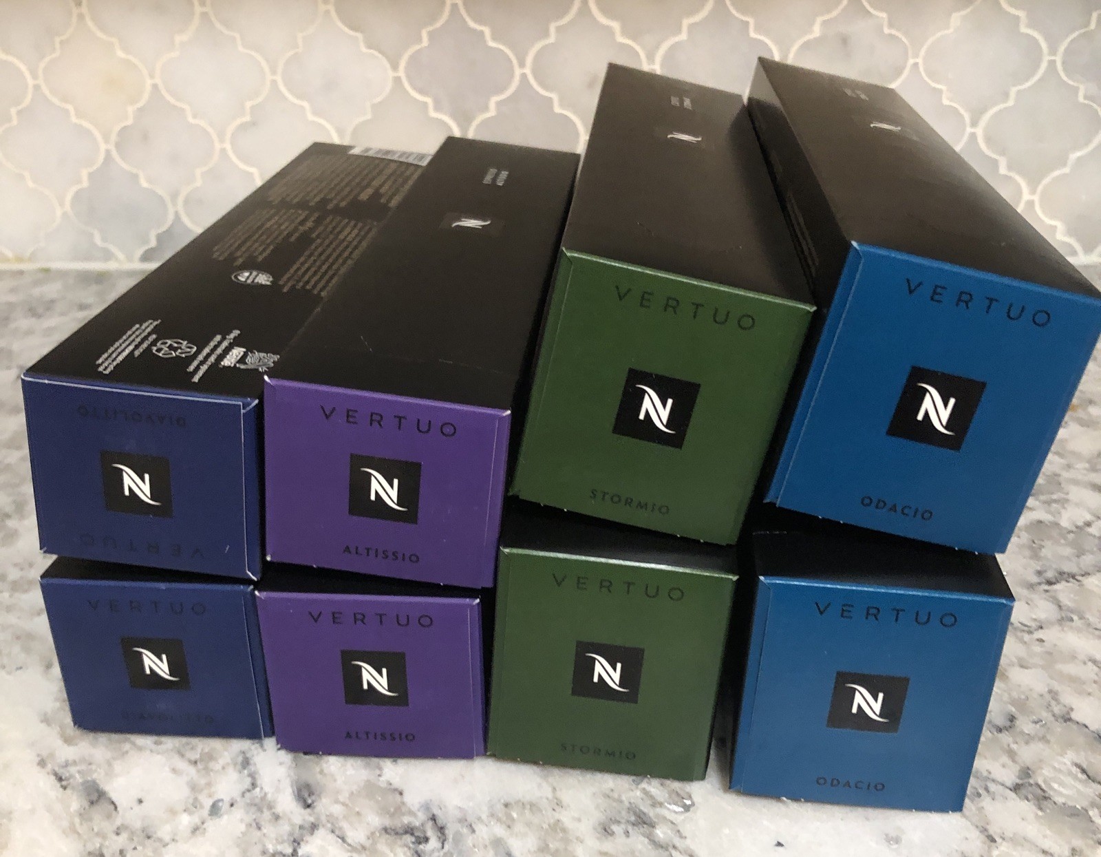 8-Nespresso Capsules Vertuo, Intense Variety Pack, 80 Count, READ