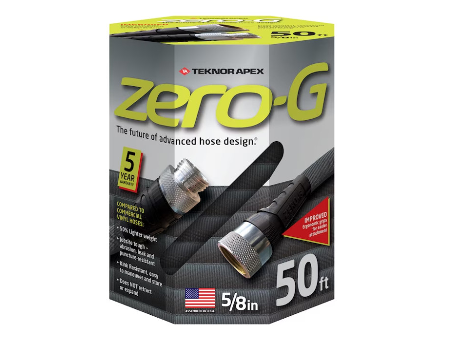 [ BIG SALE ] Zero-G Teknor Apex 5/8in x 50ft Premium-Duty Woven Gray Hose