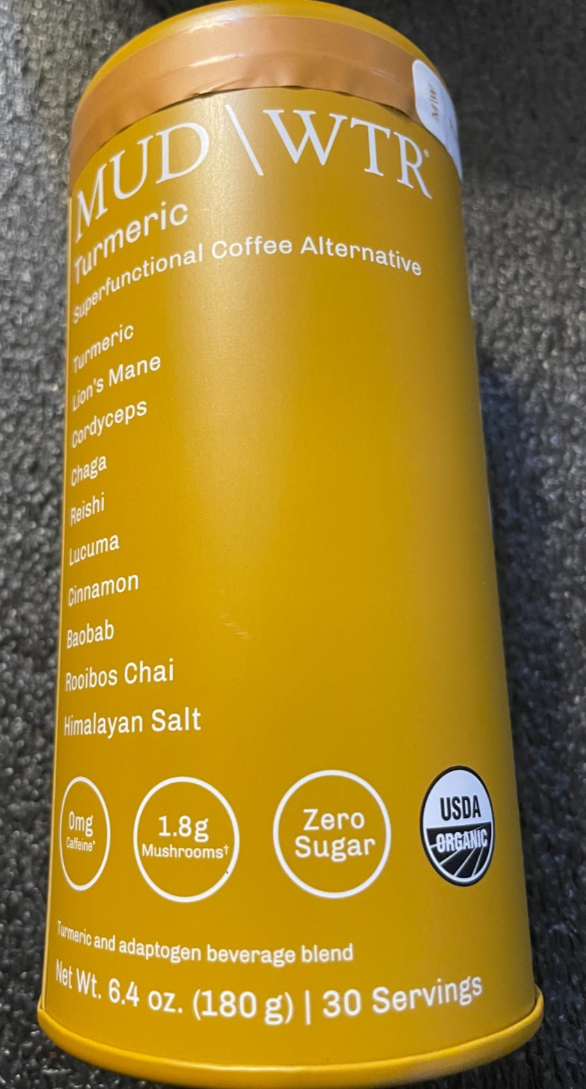 MUDWTR Turmeric Superfunctional Coffee Alternative 6.4 Oz./180g, 30 Servings