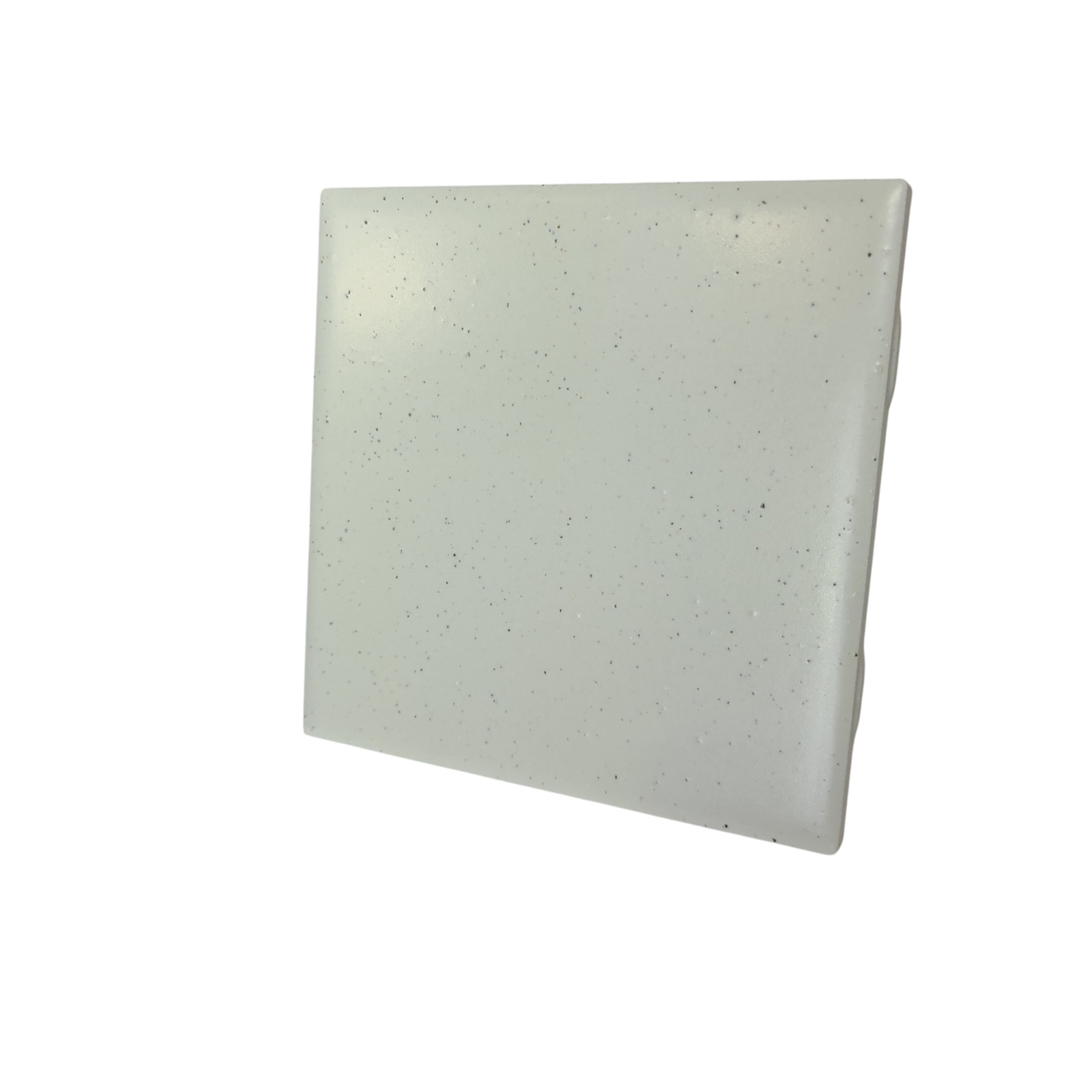 Freckled 4.25 in Ceramic Tile Specs Dots Subway Square Vintage Off White Matte