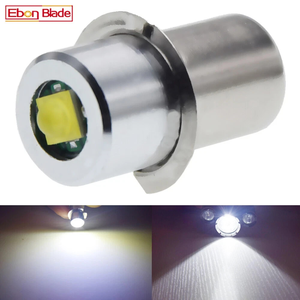 Warm/White 3V P13.5S 3W PR2 LED Flashlight Bulb Lamp DC 3V/4.5V/6V/12V/18V/24V