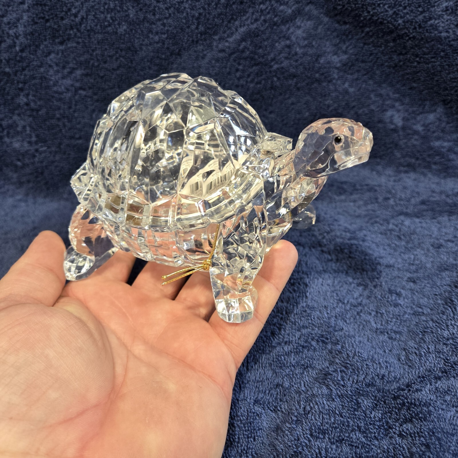 Enesco Facets Acrylic Turtle + Shell Lid Decorative Storage Trinket Box 3.25 In