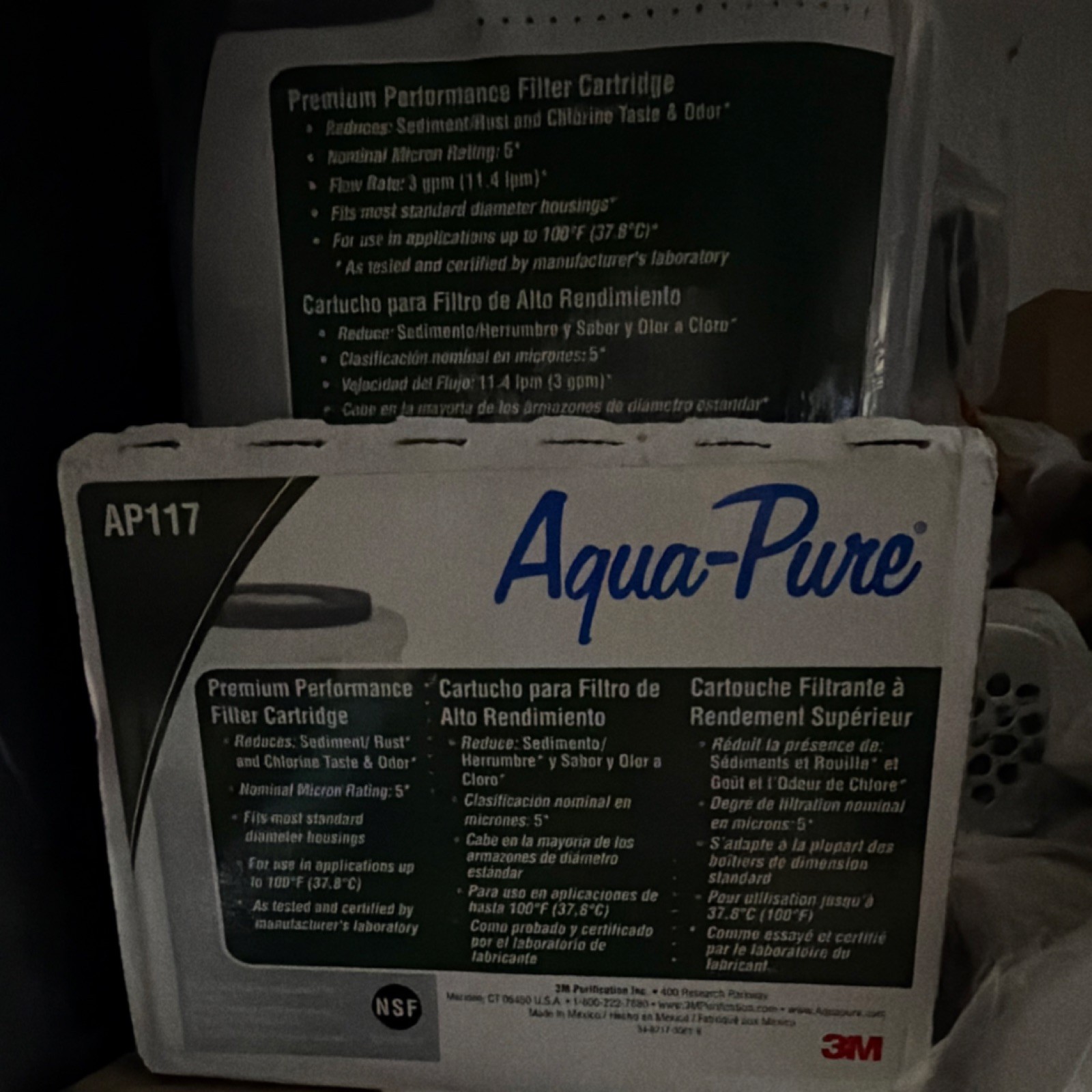 Aqua-Pure AP117 Filter Cartridge for Aqua Optima Evolve, Chlorine/Sediment