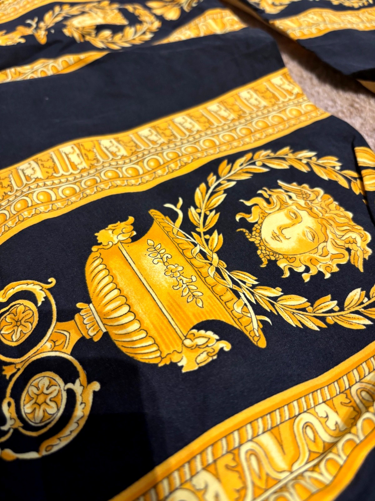Authentic Versace King Comforter Set – Medusa Barocco Design Made in Italy
