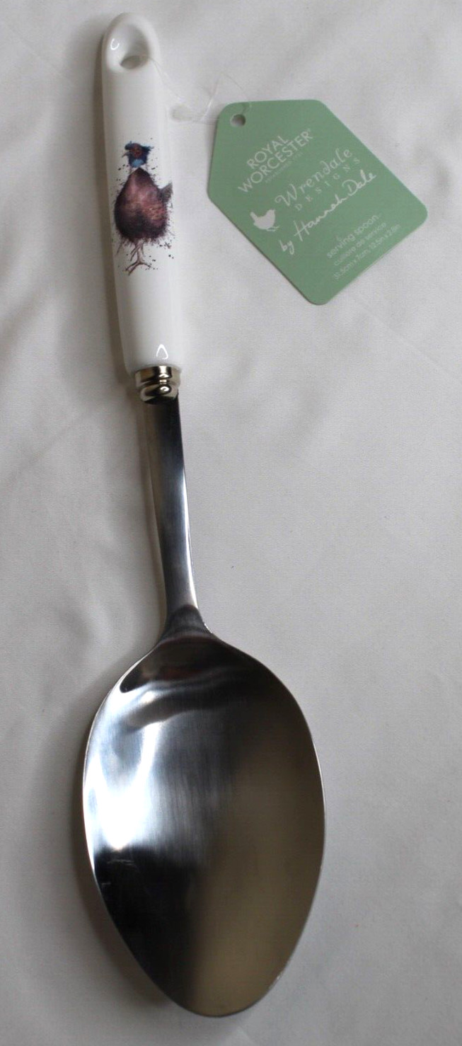 Royal Worcester Serving Spoon, Wrendale Designs, 12.5 in X 2.8 in, WM4037-XT