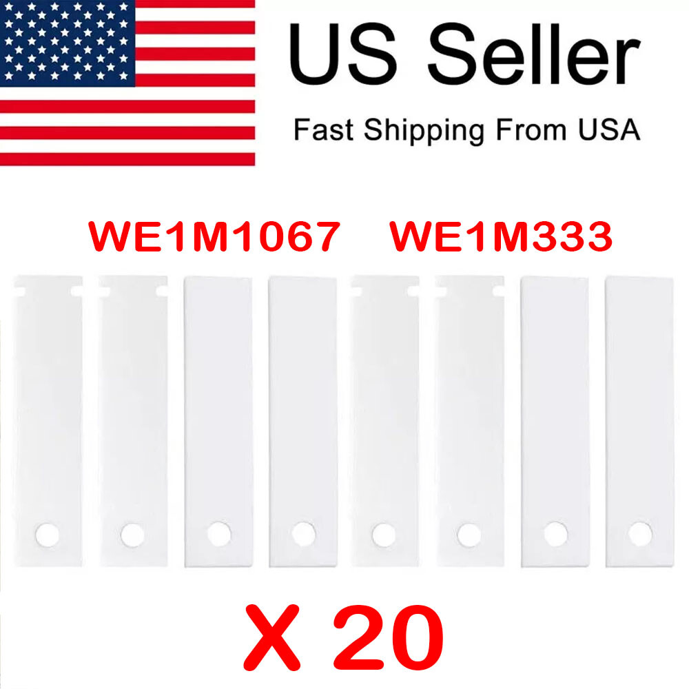20 pcs Dryer Bearing Slides Front Drum Glide Kit Replacement WE1M1067&WE1M333