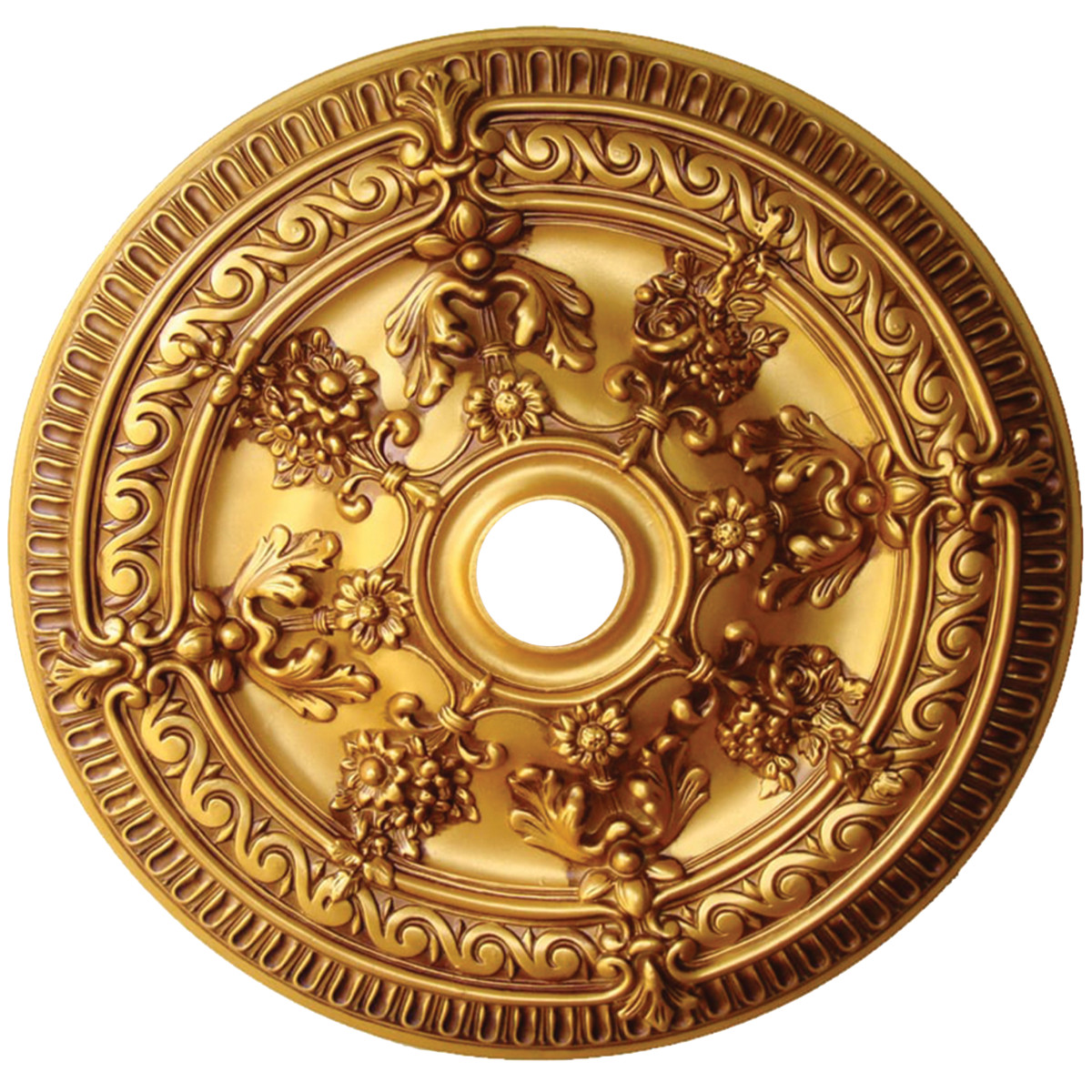 26″ ROUND CHANDELIER CEILING MEDALLION ANTIQUE GOLD FOYER DINING ROOM BEDROOM