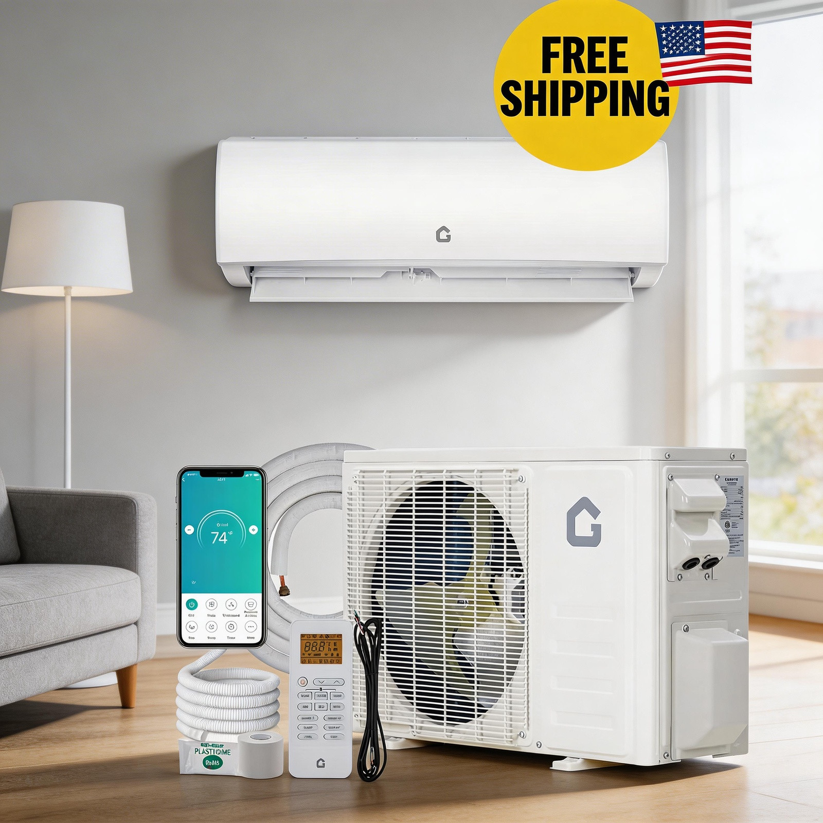 1Pcs Abs Tcl Split Us Standard Air Conditioner X Series 21 Seer2 24000Btu