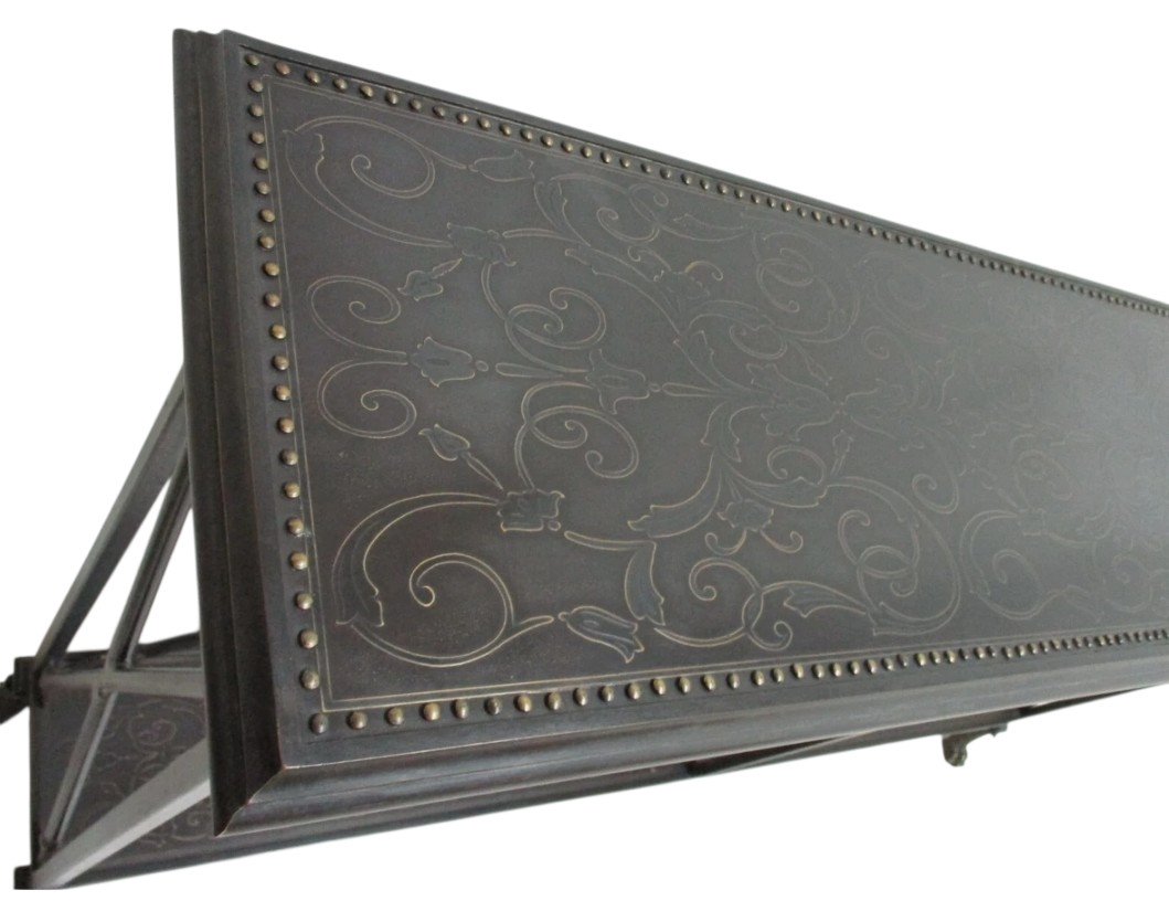 Labarge Hall Console Table Tin Bronze Wrought Iron French Empire