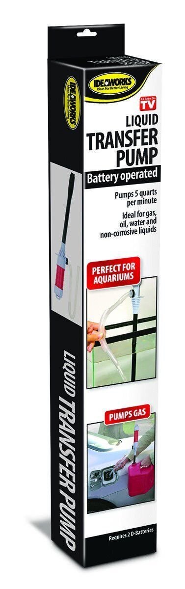 Deluxe Liquid Transfer Siphon Pump Battery Powered Gas Oil Water Fish Tank NEW