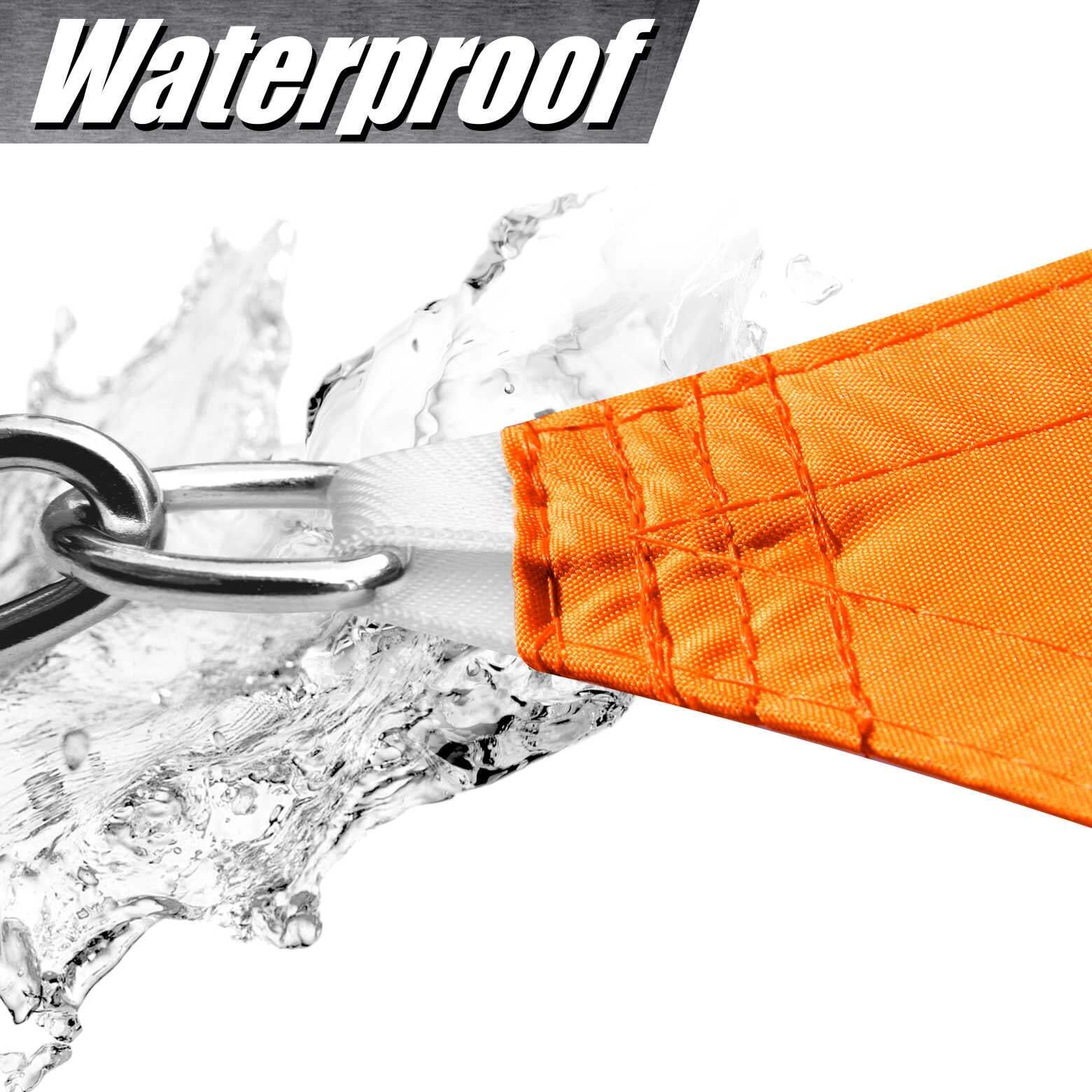 ColourTree Orange Rectangle Waterproof Sun Shade Sail Canopy Fabric Outdoor