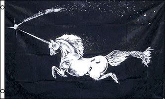UNICORN BLACK 3X5
