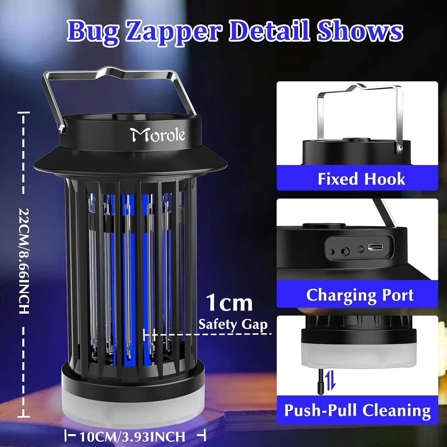 Bug Zapper 4200V Electronic Mosquito Zapper for Outdoor & Indoor Waterproof New