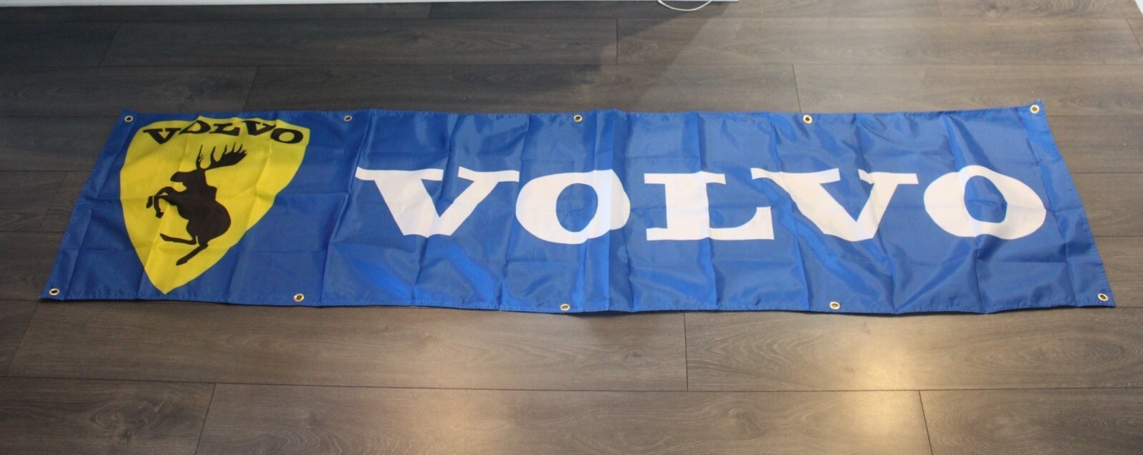 Volvo Banner Blue Flag Big 2×8 feet Auto Car Parts Automotive Mechanic Garage