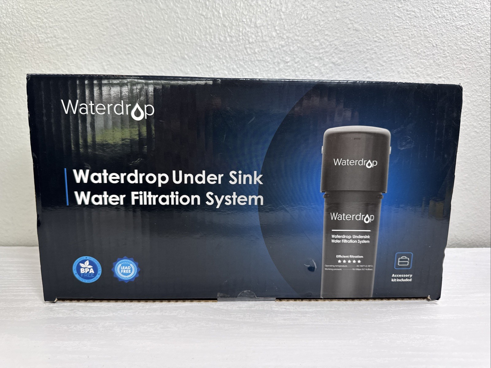 Waterdrop WD10UA Under Sink Water Filter System Kitchen Faucet Direct Connect 8K