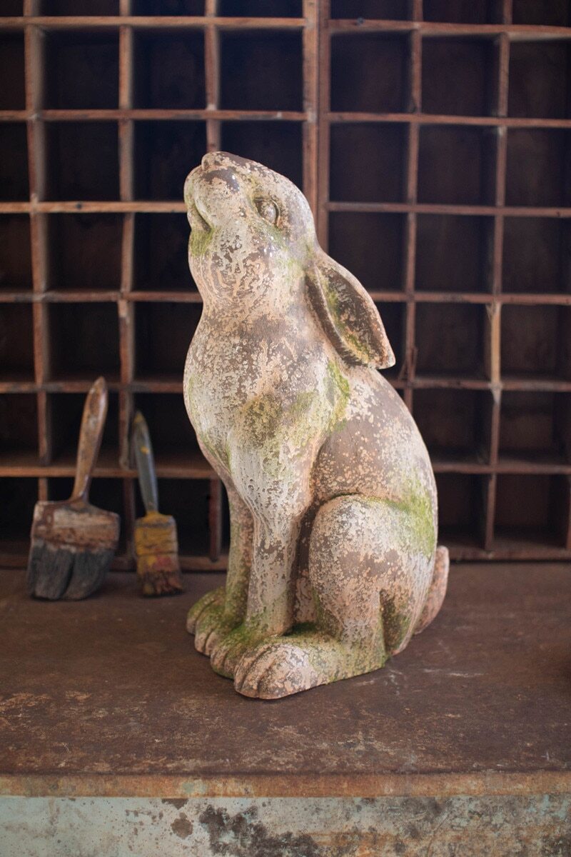 Bunny Rabbit Figurine Statue 20.5″ Garden Decor