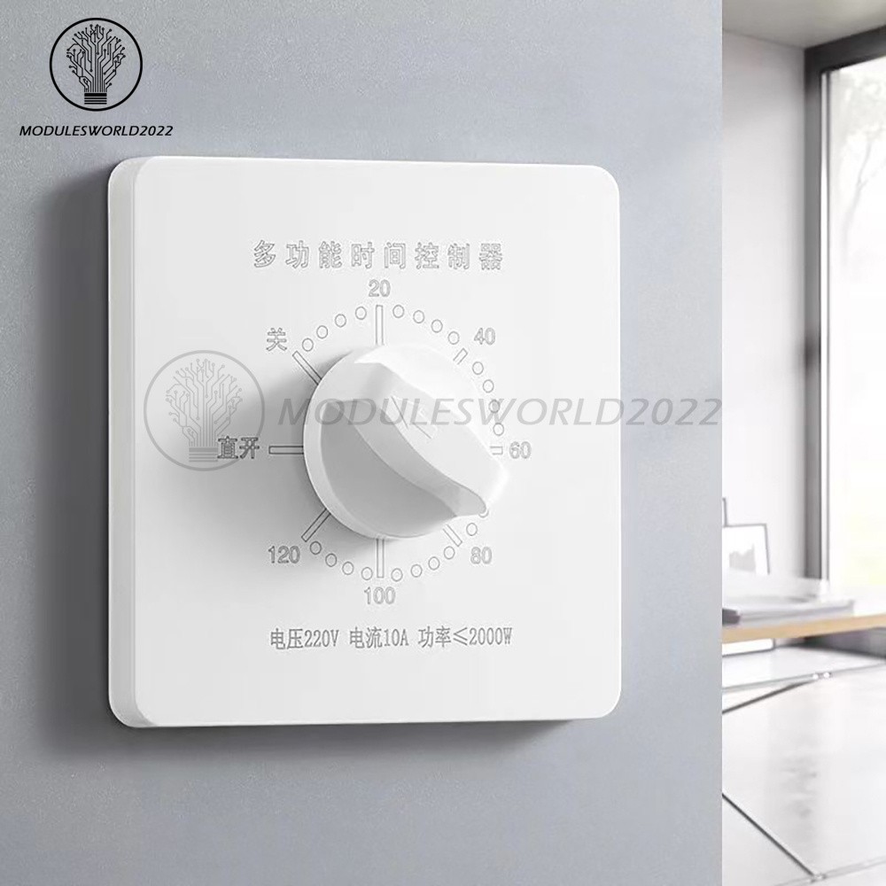 120 Minutes Timer Switch 220V Countdown Auto Power Off Mechanical Timer Control