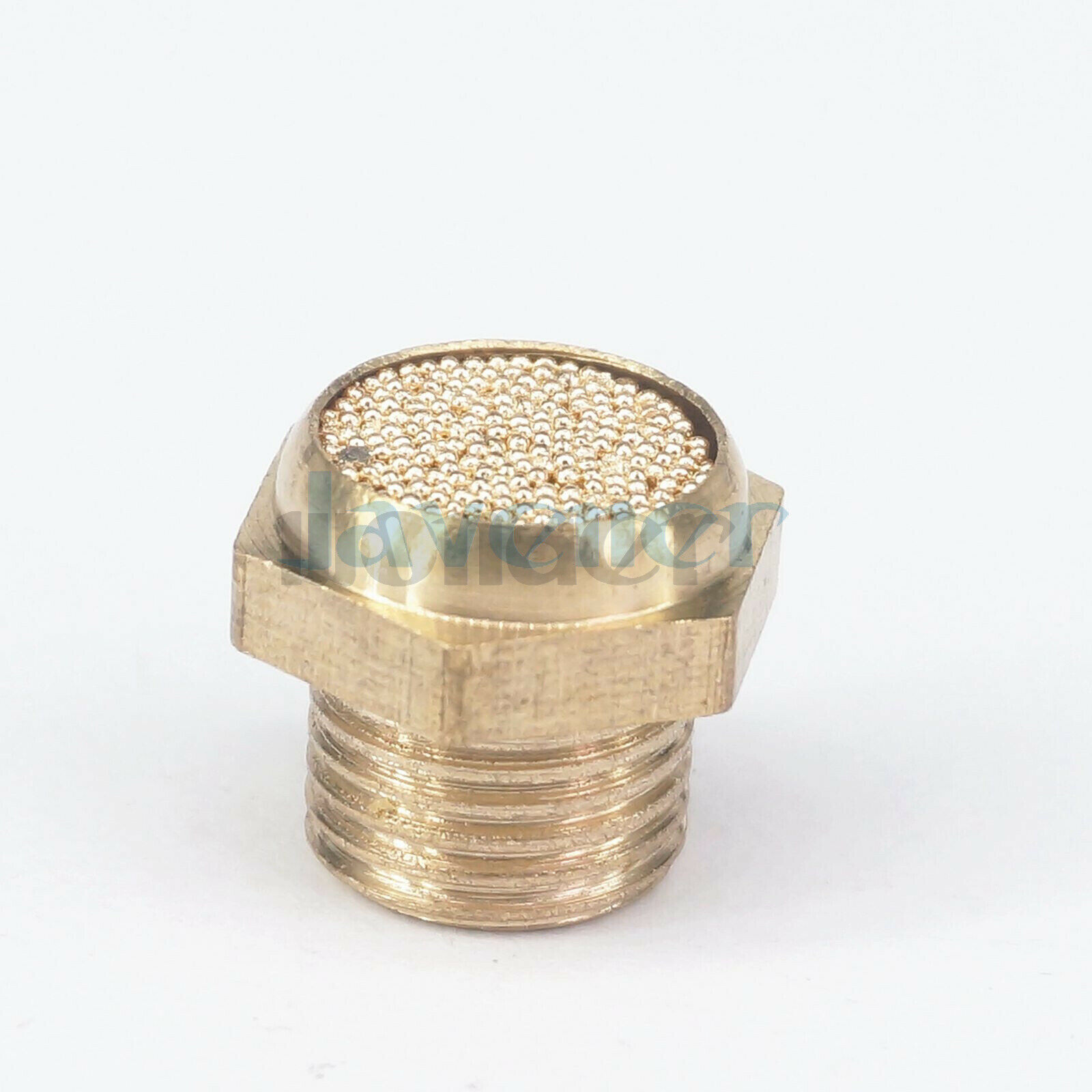 (2) 1/8″ – 1″ BSP M3x0.5 M5x0.8 M6x1 Male Brass Flat Pneumatic Silence Muffler