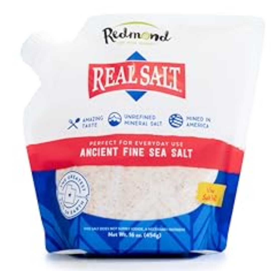 REDMOND Real Sea Salt – Natural Unrefined Gluten Free Fine,