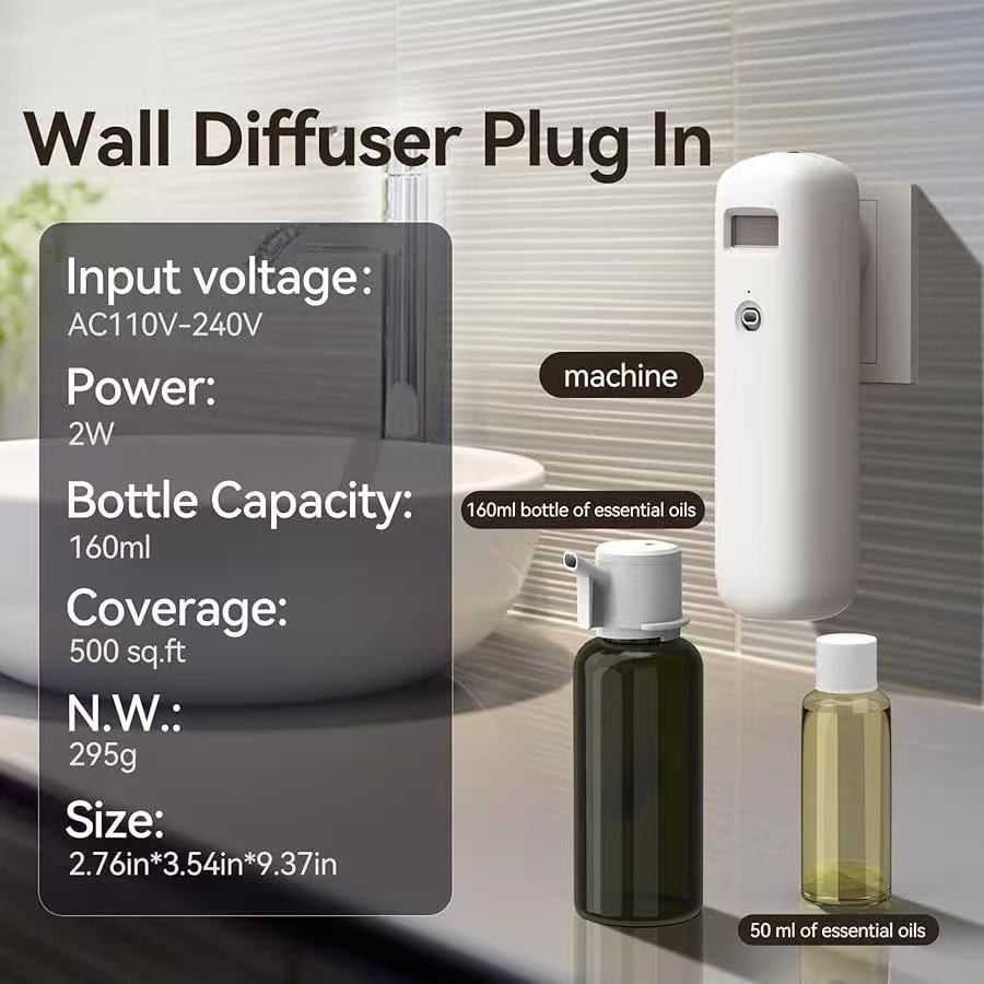 Smart Waterless Plug-in Diffuser – Bluetooth App Control For Home, Office & Spa