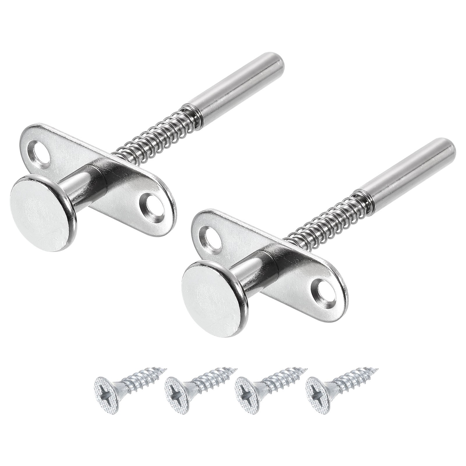 Plunger Latches 7x85mm/0.28×3.35″ Steel Spring-Loaded Bolt Plunger Latch, 2Pcs