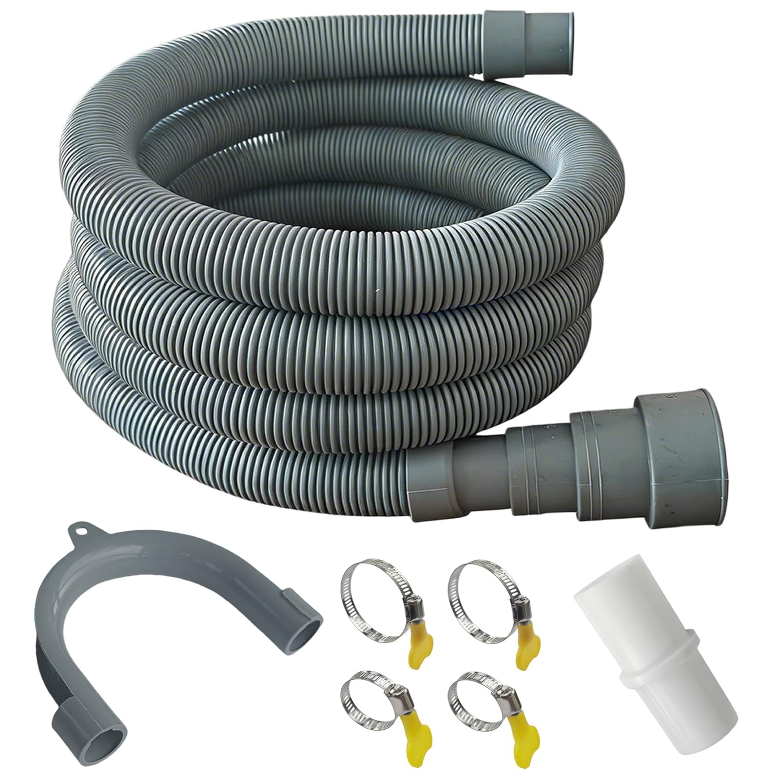 MengMain Universal Washing Machine Drain Hose, 3.2ft Flexible Dishwasher Hose…