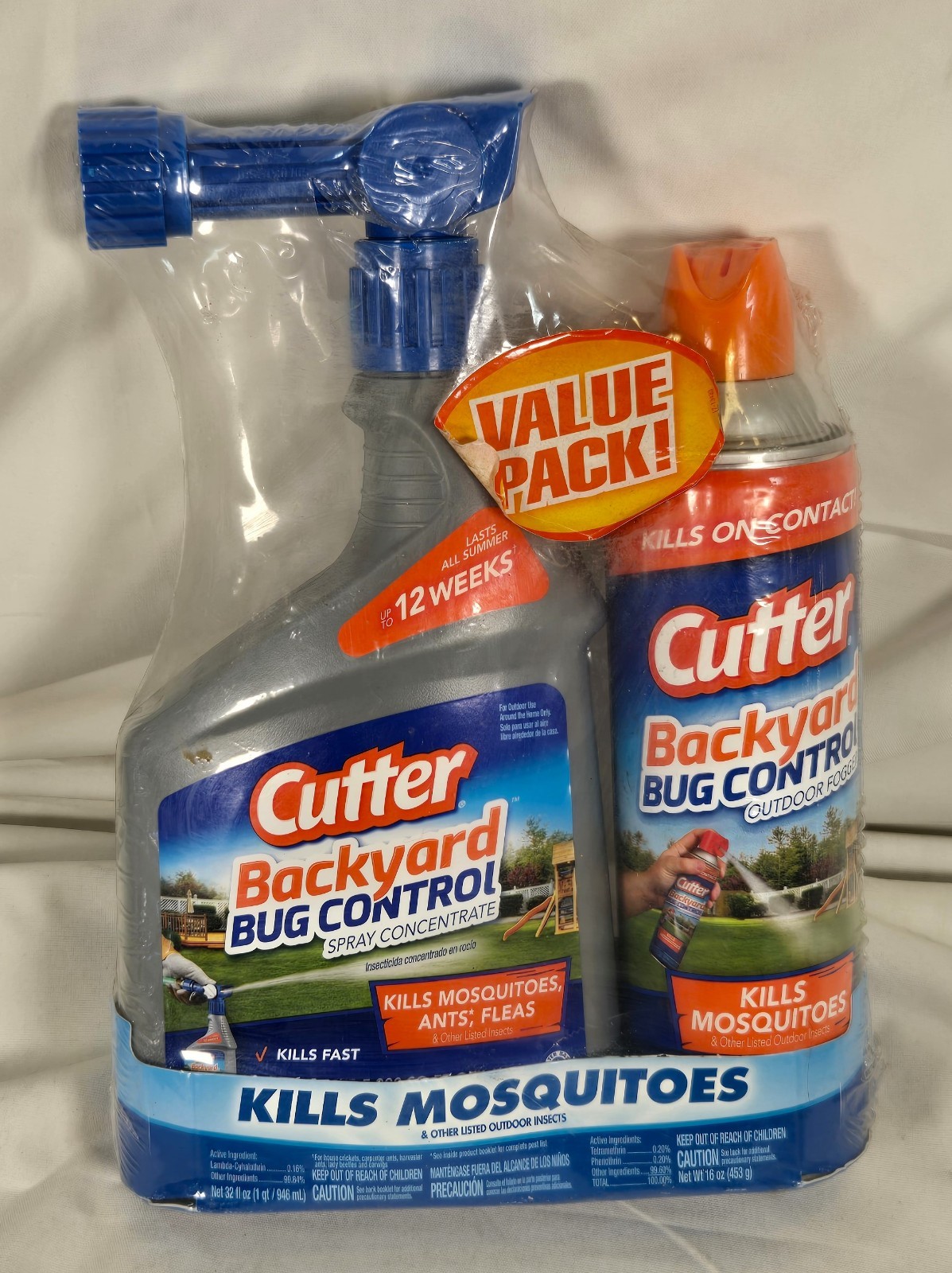 Cutter Backyard Mosquito and Bug Control Insect Killer VALUE PACK – 12 Weeks