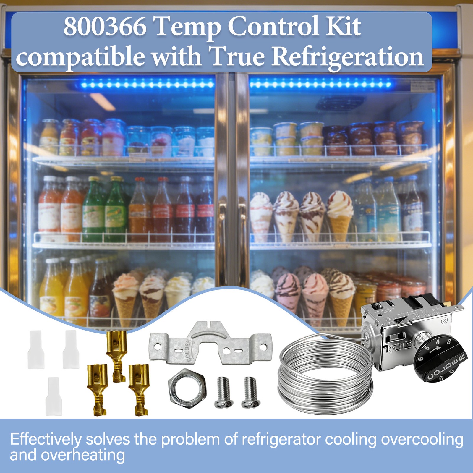 For True 800366 CCC Ranco Temperature Thermostat Cooler Control New