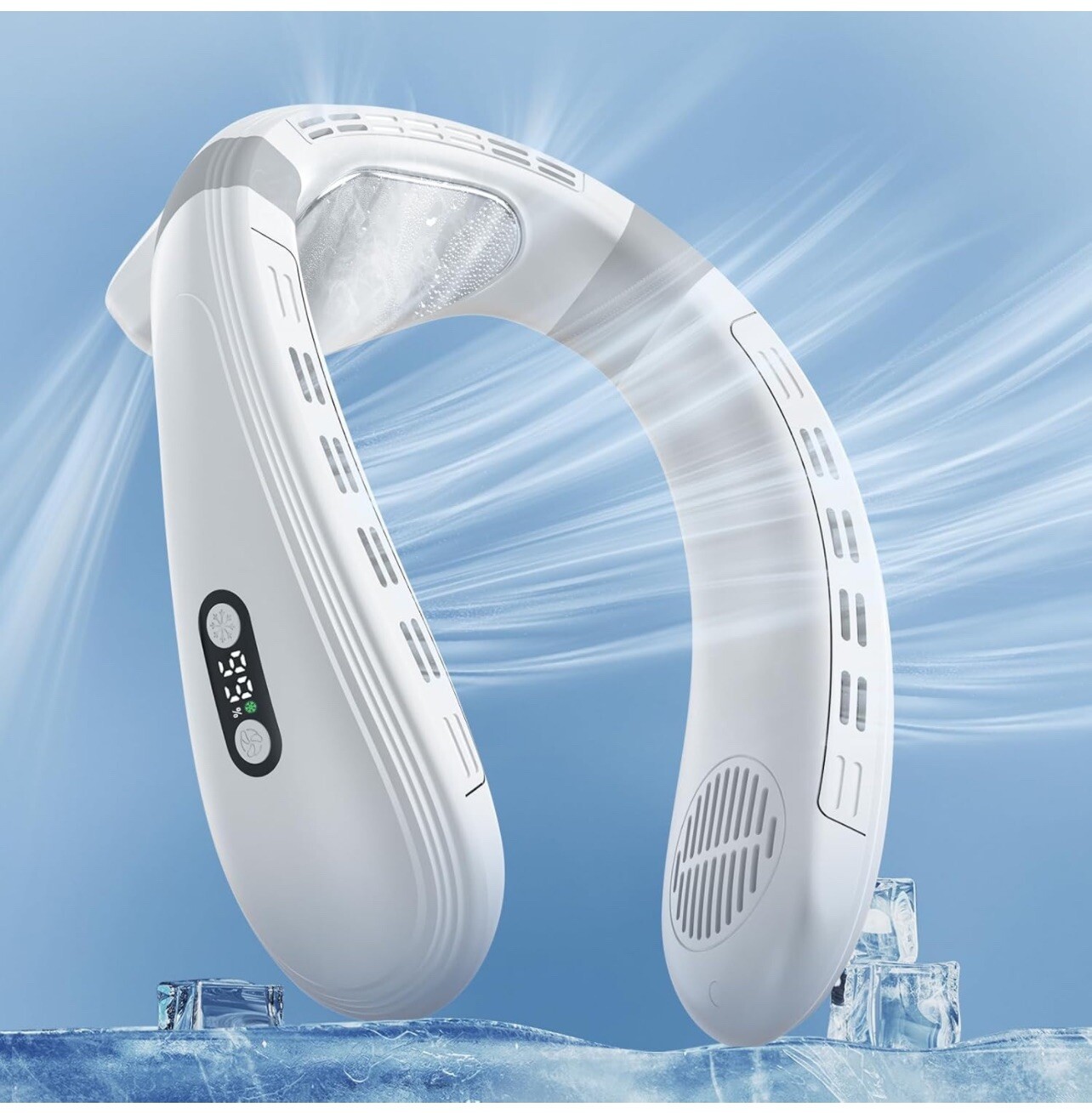 FAMOTANSIA Neck Fan with Cooling Plate｜Neck Air Conditioner｜4400mAh Rechargeable