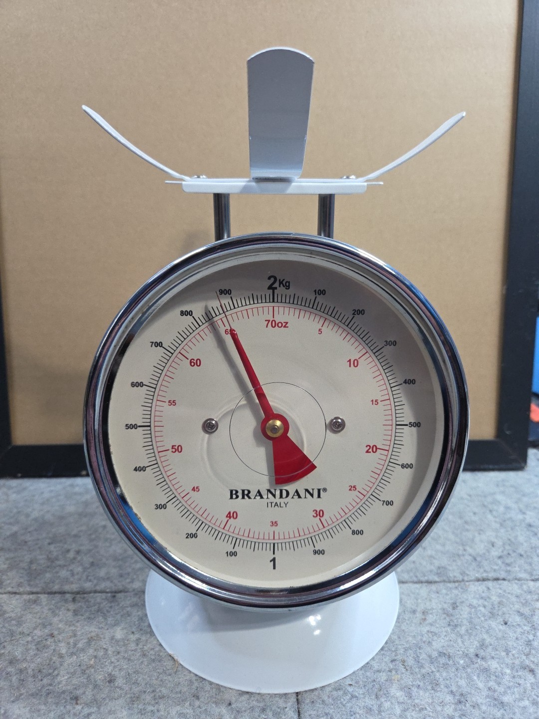 Brandani Mechanical Kitchen Scale 2 Kg/70 Oz Capacity Made In Italy Tested