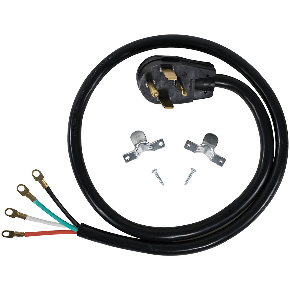 4 Prong 4 Ft. Universal Electric Dryer Power Cord – 30 Amp