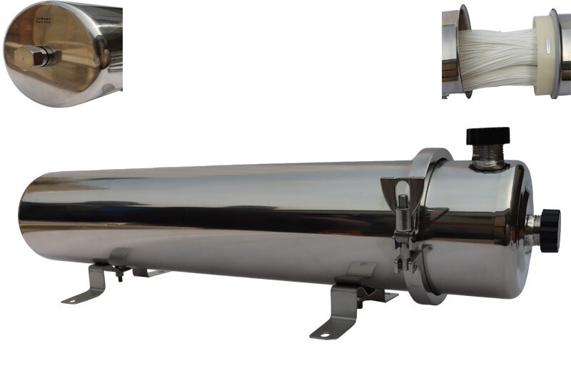 2000L/h SS PVDF Ultrafiltration Membrane Water Purifier Filter External Pressure