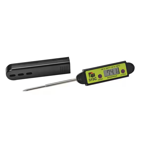 2-7/8″ Stem Digital Pocket Thermometer, -58 Degrees to 300 Degrees F Test