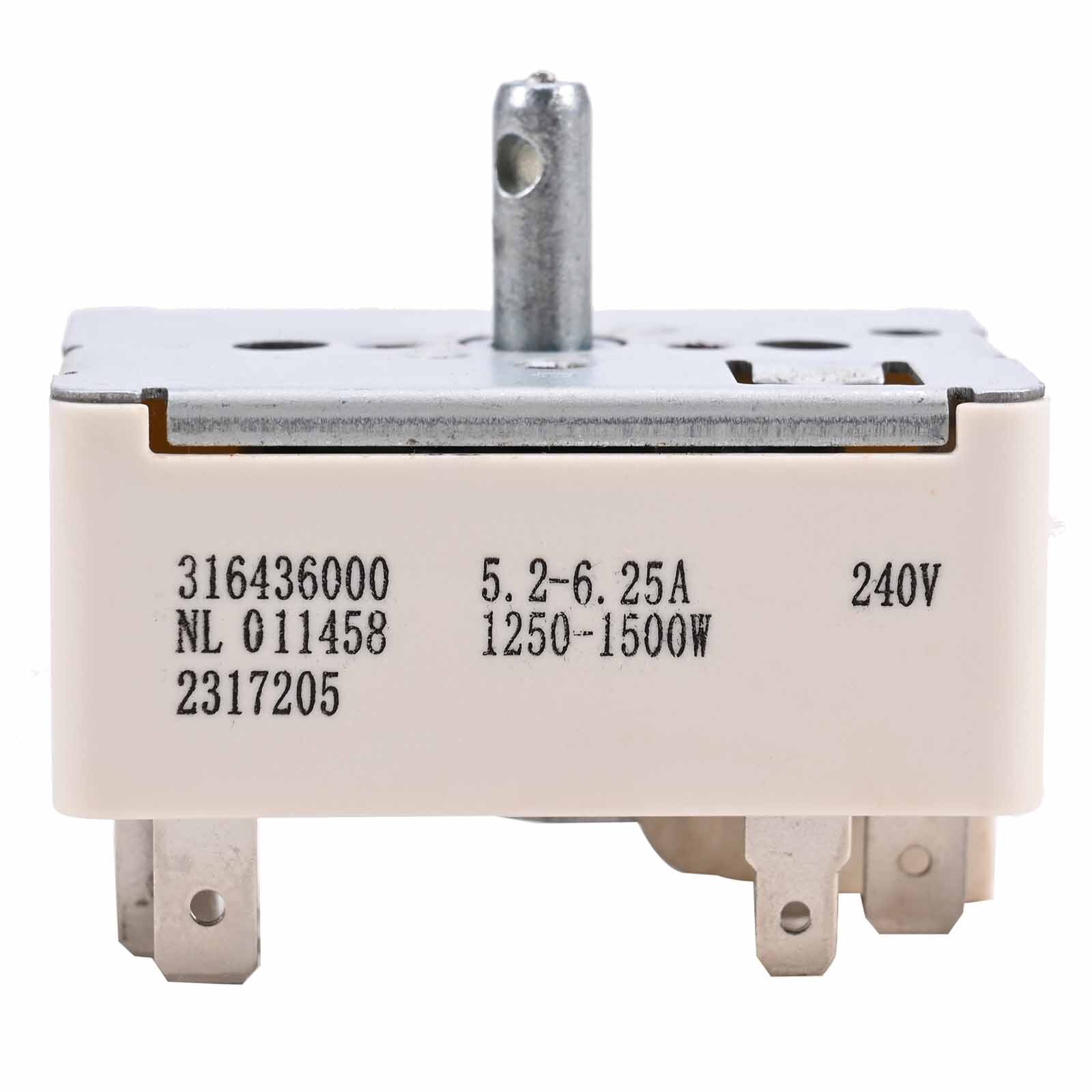 Infinite Control Switch For Frigidaire Range Stove Element Burner 316436000 New