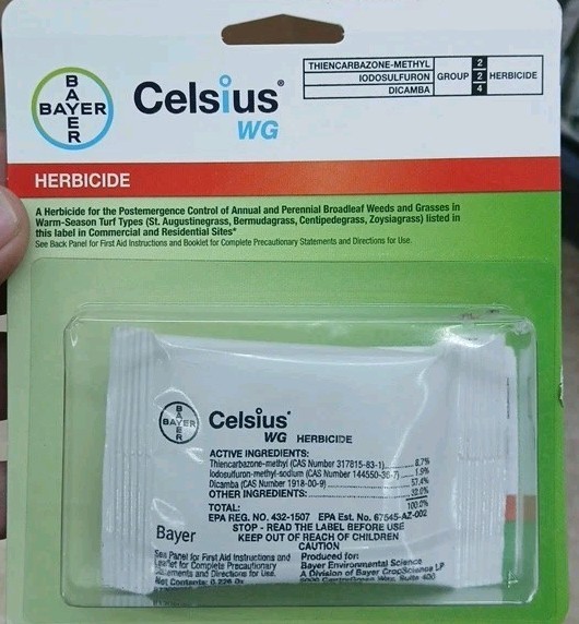 Celsius WG – Single dose 0.226 oz Easy Mix Packet – Post Emerge Weed Control