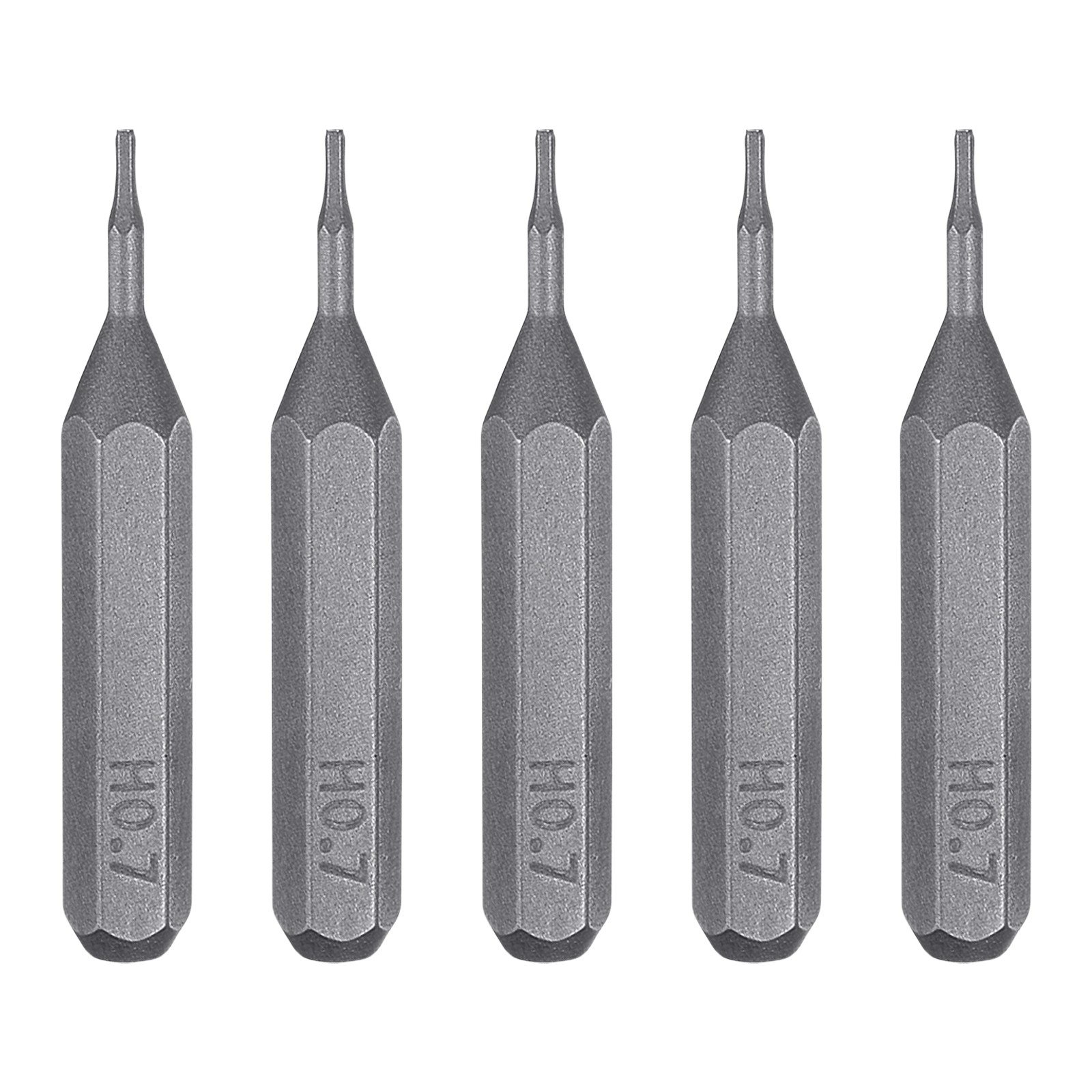 5pcs H0.7 Magnetic Hex Screwdriver Bit 5/32″ Hex Shank 28mm Length S2 Steel