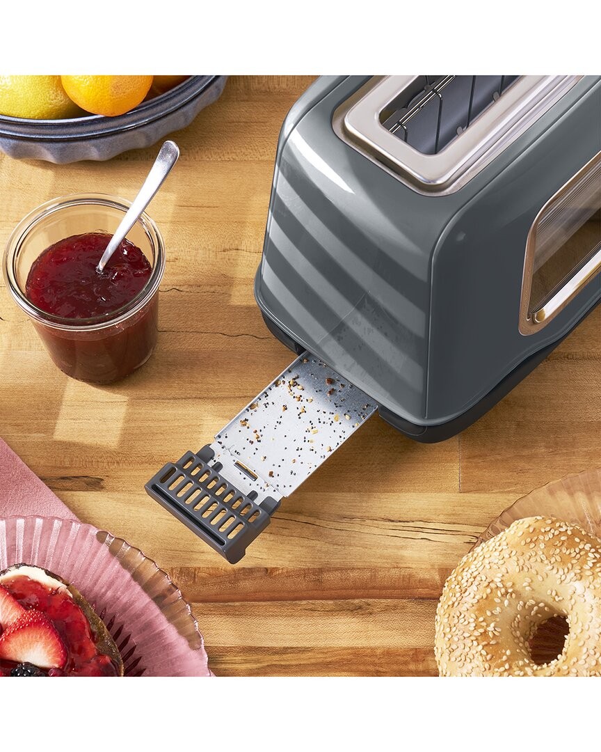 Dash Clear View Toaster Grey