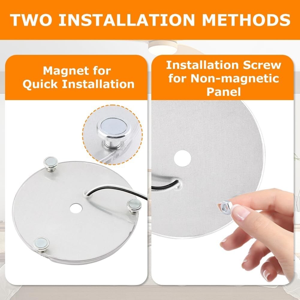 4 Inch Ceiling Fan LED Light Replacement 6000K 18W LED Retrofit Kit Dimmable