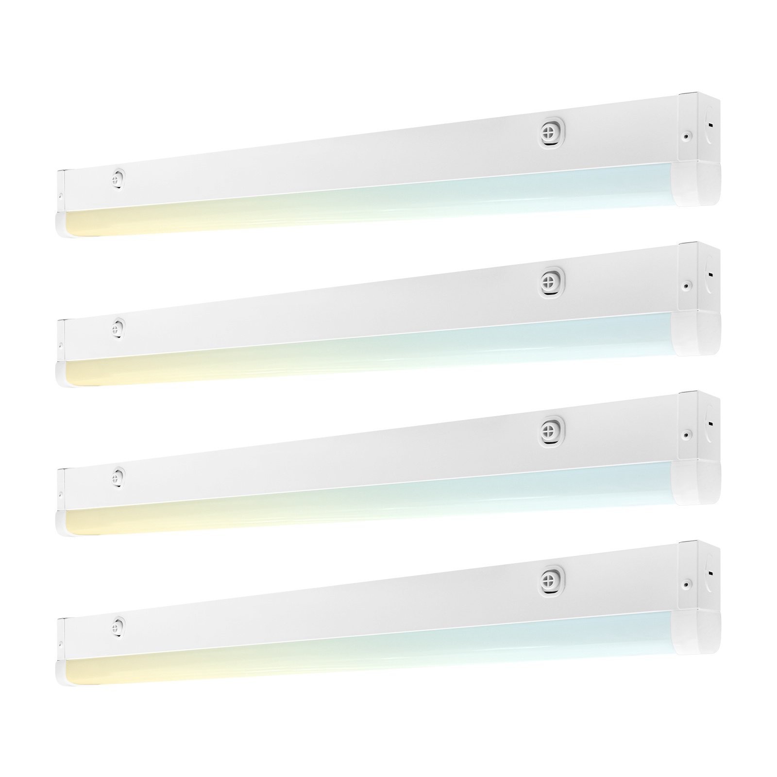 Luxrite 24″ LED Linear Light, 3CCT, 15W-25W, 1950-3250LM Dimmable, 120-277V 4PK