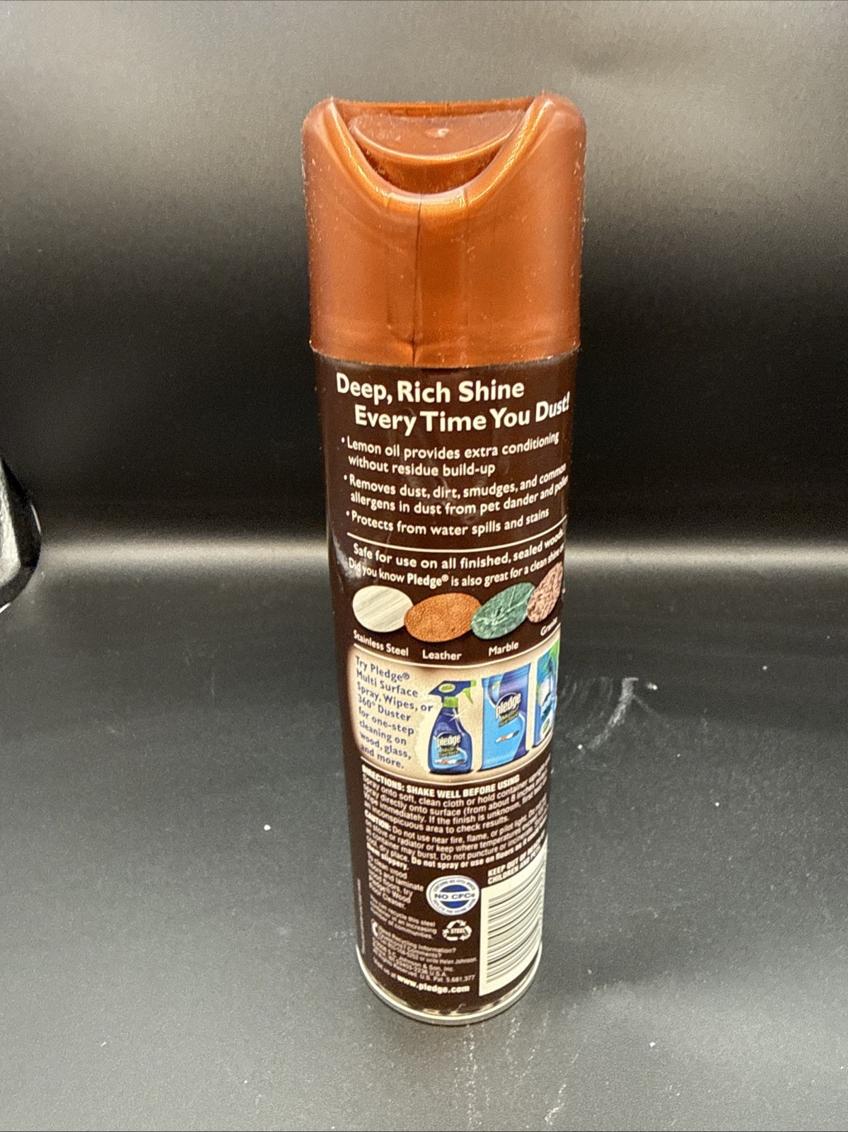 2008 Pledge Extra Moisturizing w/Lemon Oil 12.5oz, Used (weighs 11.3)