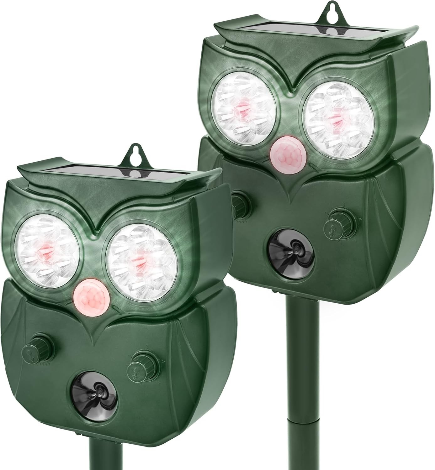 Solar-Powered Ultrasonic Animal Repellent with Motion Sensor, Deer Repellent