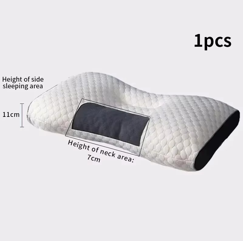 1PCS Ergonomic Neck Pillow for Sleeping Soft Adjustable Contour Support Cervical