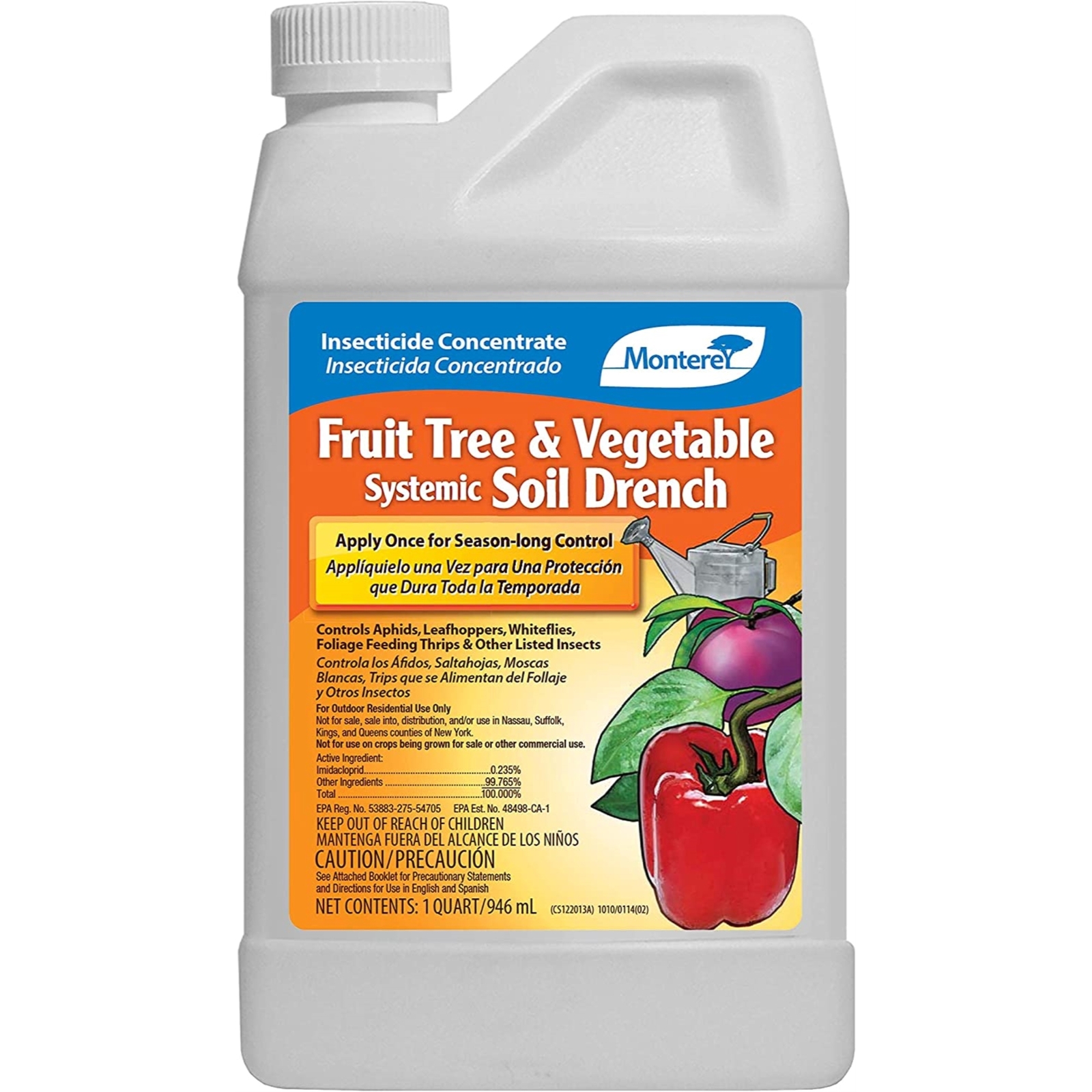 Monterey Fruit Tree & Vegetable Insecticide/Pesticide Concentrate, 32 oz