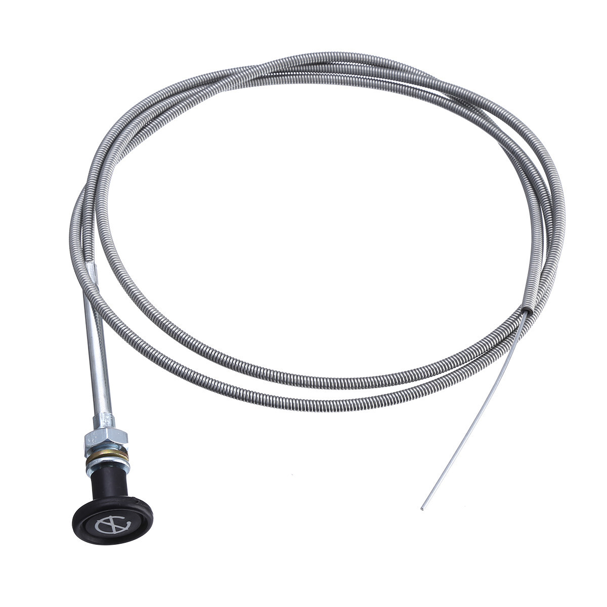 2PCS 237 Universal Push Pull Choke Cable 63″ Inner 60″ Conduit 2 3/4″ Travel