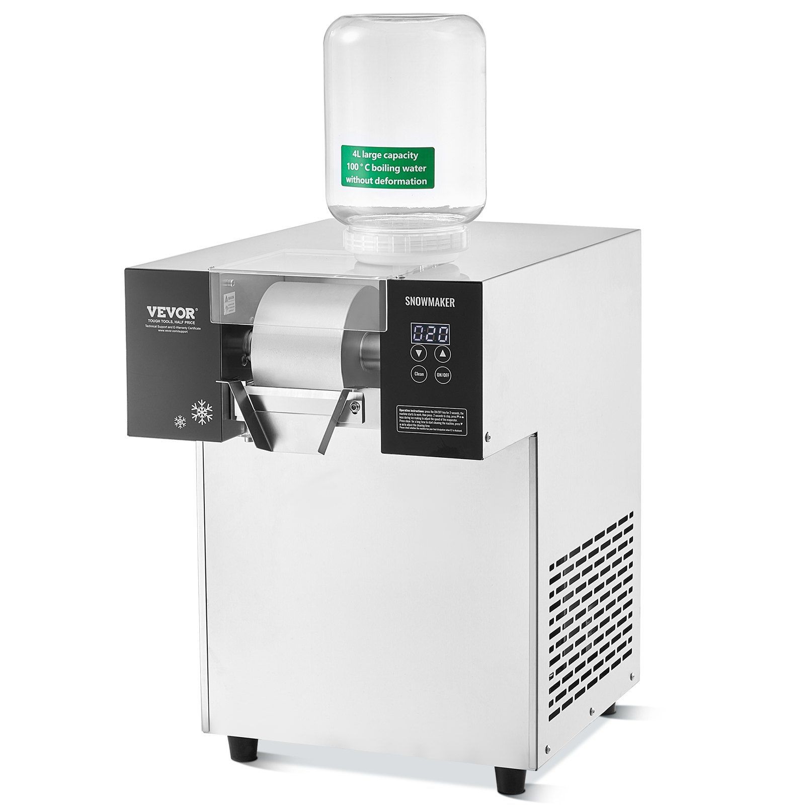 Air-Cooled Commercial Ice Maker 397lb/24h Fine Snowflake Output