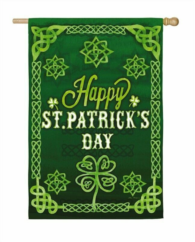 St. Patrick’s Celtic 13S4079 Evergreen SUEDE HOUSE Flag 28″ x 44″