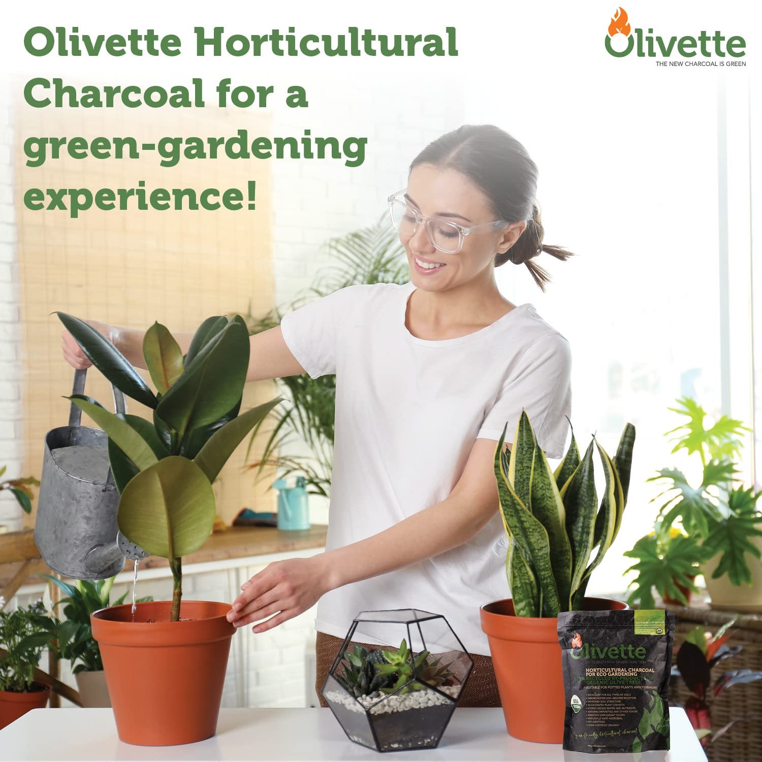 Horticultural Biochar Activated Charcoal for Plants, USDA Organic Moisture Co…