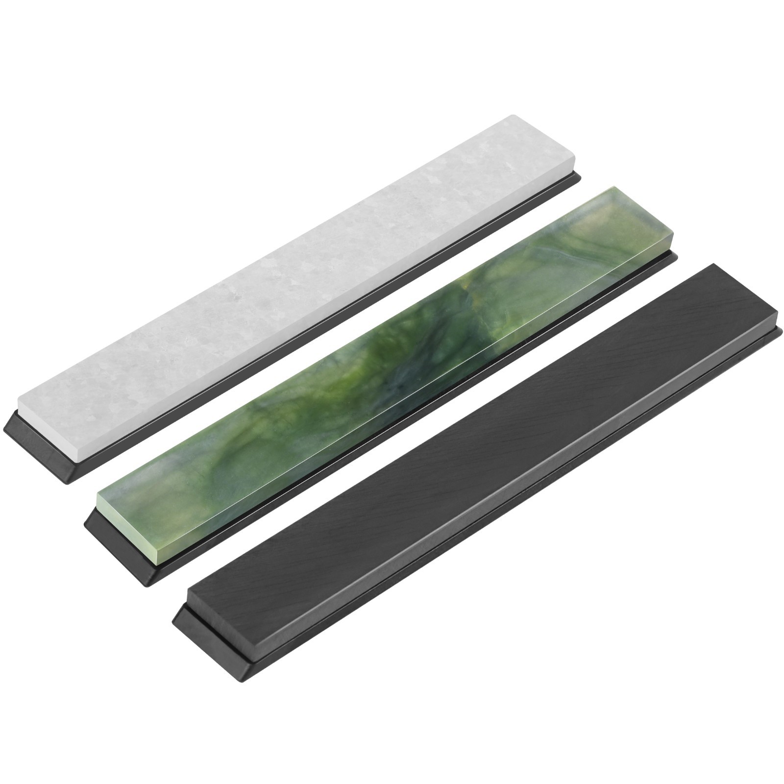 Premium Knife Sharpening Stones–5000 Grit Black/8000 Grit White/10000 Grit Green