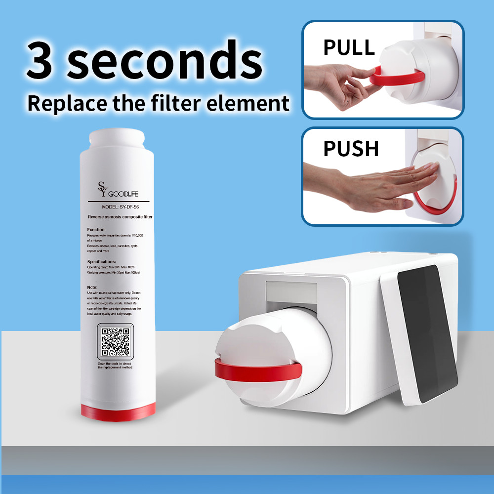 SY GOODLIFE For DF-56 Replace Filter Element,Reverse Osmosis,2:1 Pure to Drain