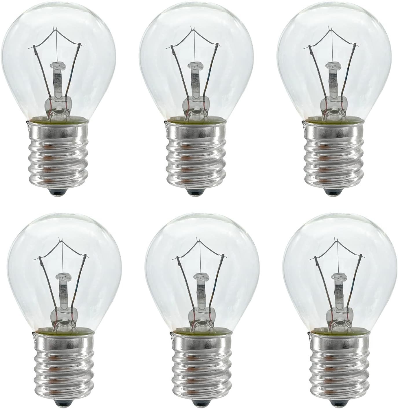 Lava Lamp Bulb 6 Pack 25 Watt Lava Lamp Light Bulb S11 E17 Base 120 Volt Lava La